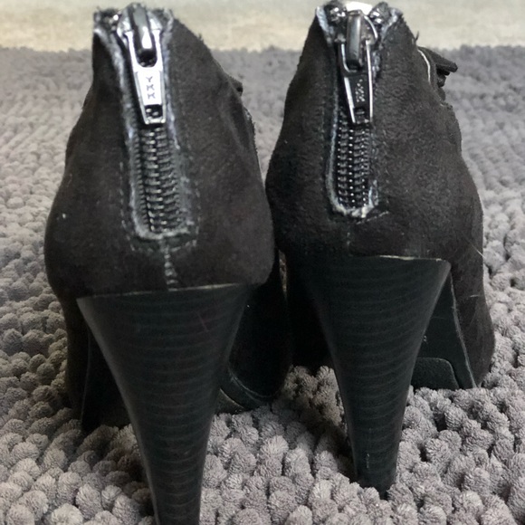 Fergalicious Ruffled Open-Toe Ankle Booties - Picture 2 of 6